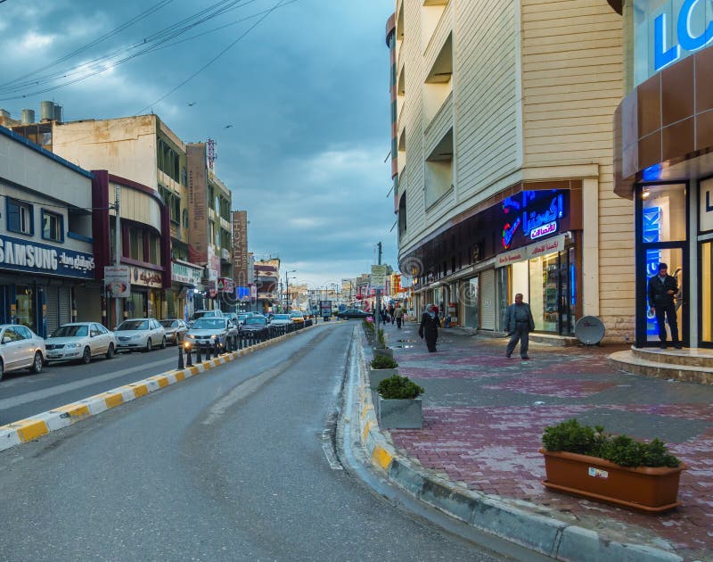 Kirkuk city after rain editorial photo. Image of driving - 64488386