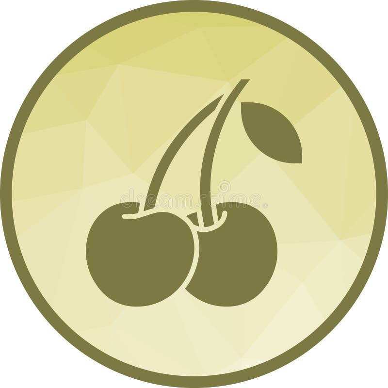 Kirschensymbol. lizenzfreie abbildung