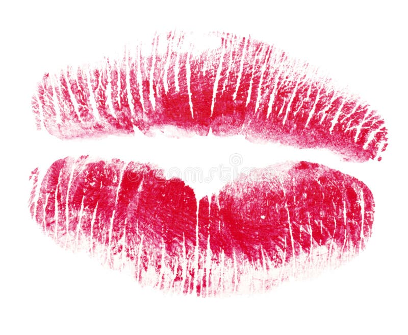 Lipstick Kiss stock photo. Image of pucker, lips, clipping 13468878