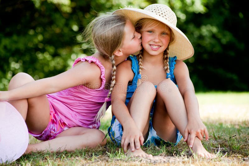 Kiss on my sisters cheek