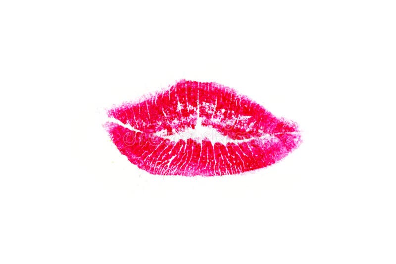 Kisses, Love, Lipstick, Postcard, Isolate, White Background, Print ...