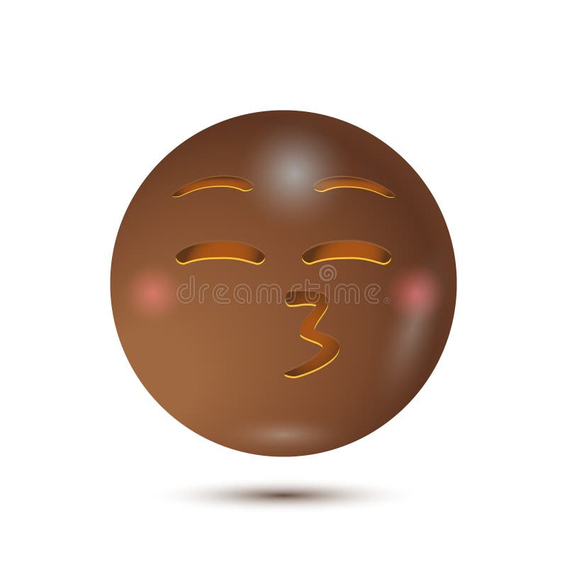 Realistic emoticon. isolated in white background. Vector Emoji. royalty free illustration