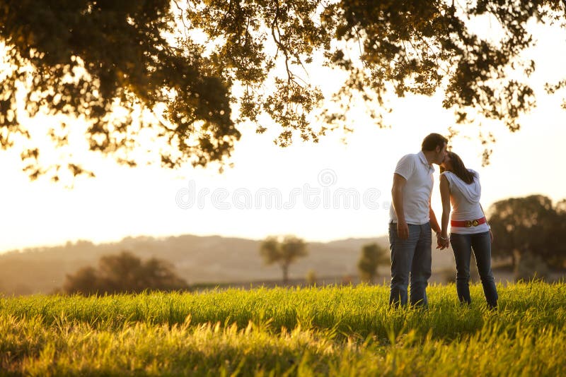 Kissing couple