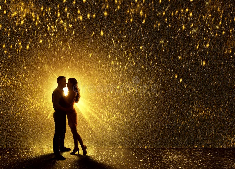 Two young men kissing, in the middle of tokio, night