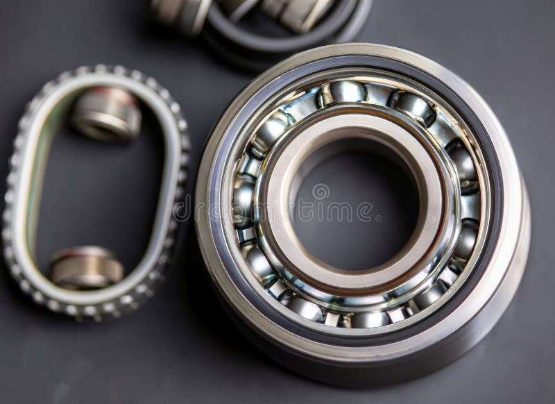 Kit of Bearings and Oil Seals for Motorcycles Stock Image Image of