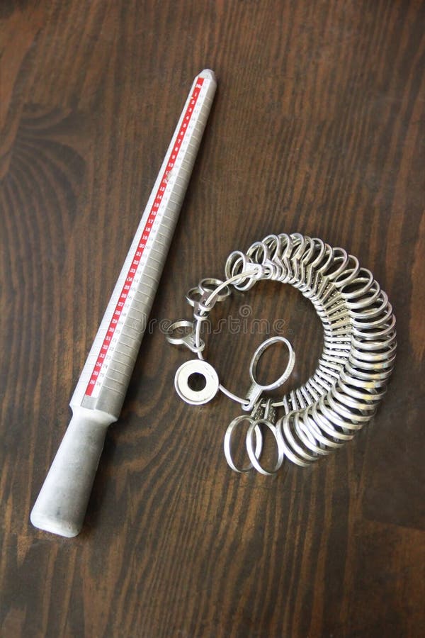 Kit de medição de dedos metálicos para joalharia