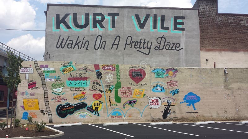 Wakin' on a Pretty Daze mural. Wakin' on a Pretty Daze mural.