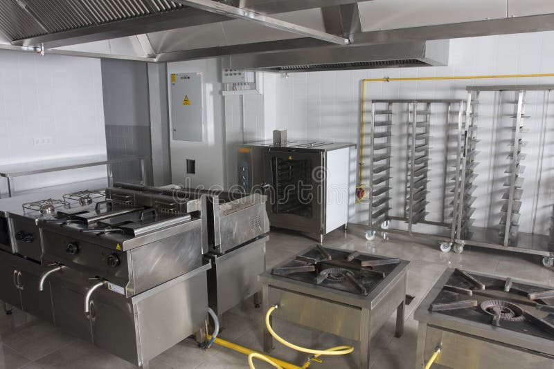 Restaurant Kitchen Dishwashing Area Stock Image Image of kitchen