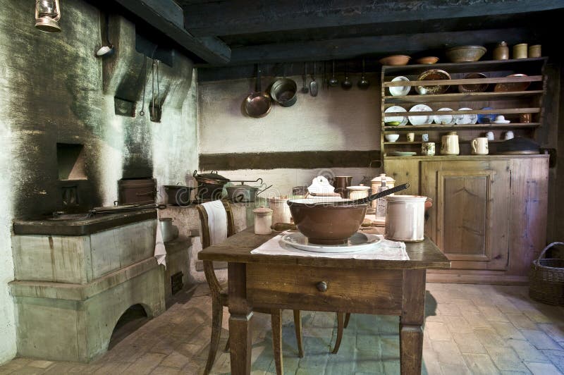 La cocina de viejo casa.