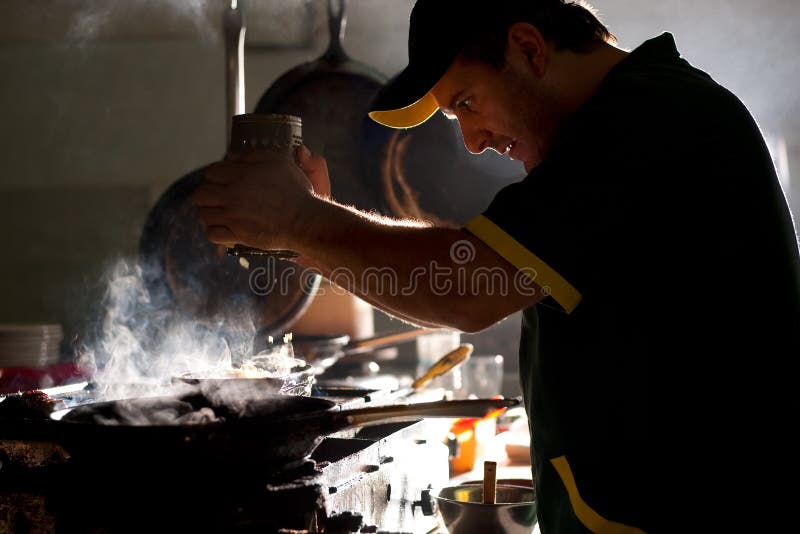 Principal en negocios en La cocina.