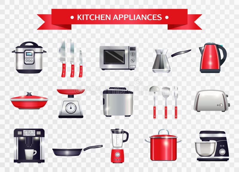 cute kitchen utensils, a set of kitchen appliances. 11732808 Vector Art at  Vecteezy