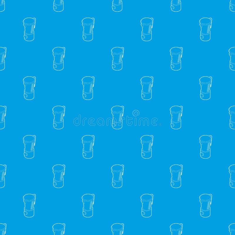 Kitchen blender machine pattern vector seamless blue stock illustration