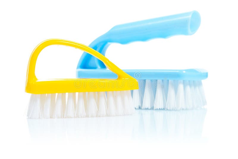 Kitchen brushes stock photo. Image of blue, scrub, brush 30545364