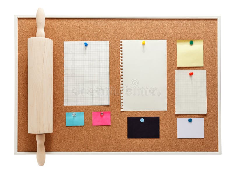 Kitchen bulletin board stock image. Image of paper, message 78045845