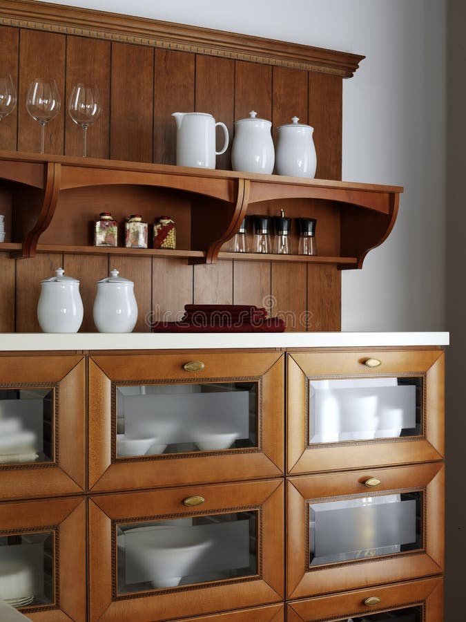 Kitchen for dishes stock photo. Image of built 24800516