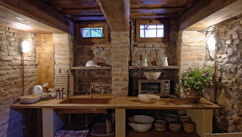 Kitchen in Copsa Mare, Transylvania, Romania