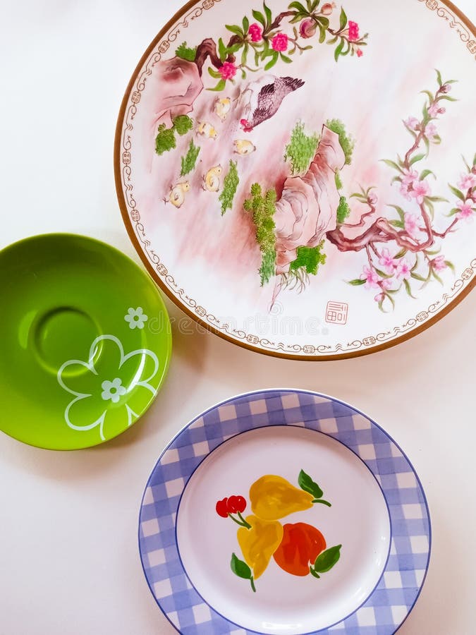 In the Kitchen Cutlery and Platekitchen Ceramic Spoon and Ladle Stock