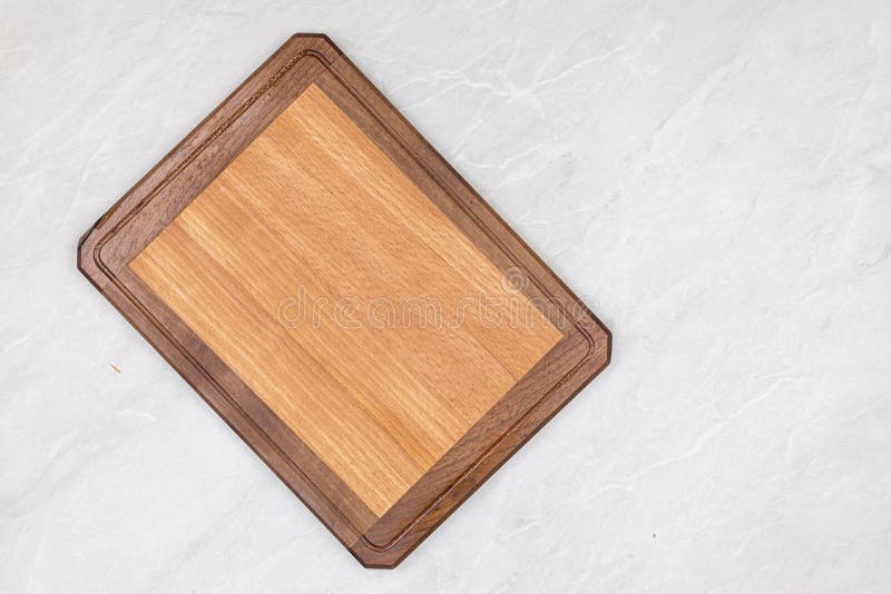 Kitchen Cutting Board Isolated with Copy Space Stock Image Image of