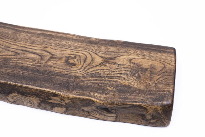 Kitchen Cutting Board. Wooden Board. on a White Background Stock Photo