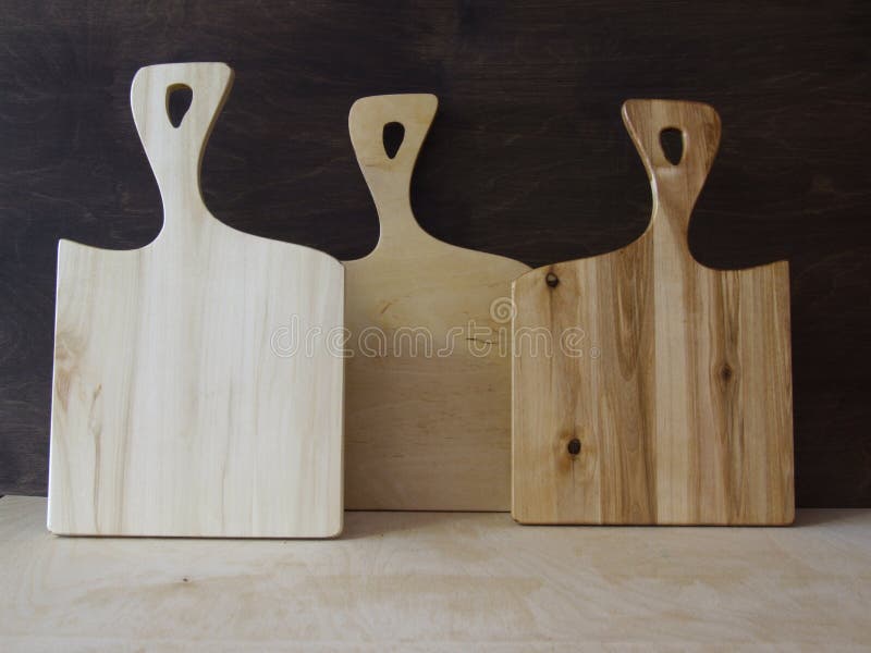 Kitchen Cutting Boards. Chopping Boards for the Chef Stock Image
