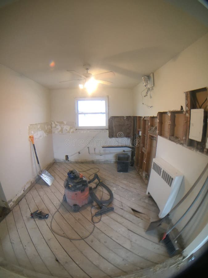 Kitchen demolition stock photo. Image of cleanup, construction 110557288