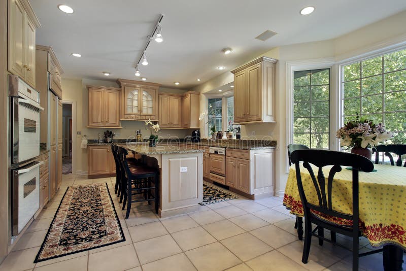 Kitchen with eating area stock photo. Image of furniture 19321918