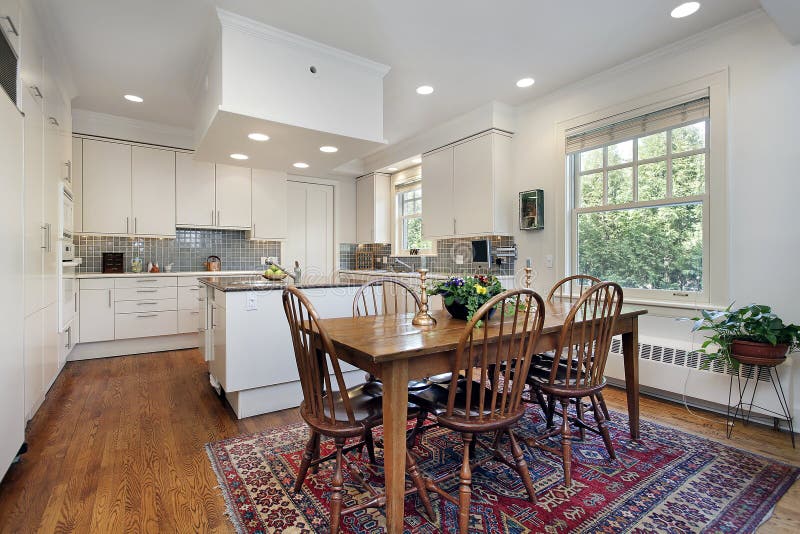 Kitchen with eating area stock photo. Image of interior 11826690