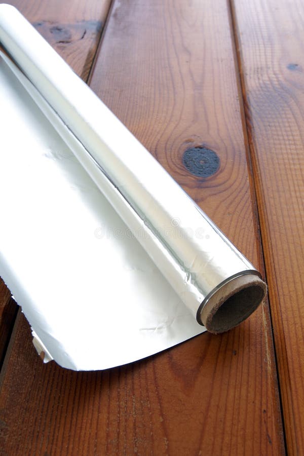 Aluminium foil roll stock photo. Image of pack, paper 10605096