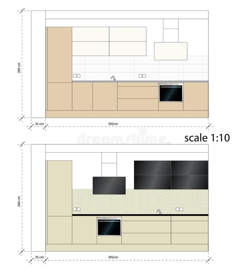 Kitchen furniture. Interior furniture. Vector illustration scale vector illustration Kitchen furniture. Interior furniture. Vector illustration scale vector illustration
