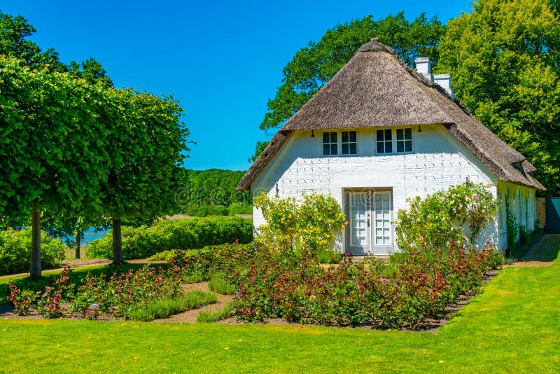 Kitchen Garden at Gr??sten Palace in Denmark Stock Image Image of