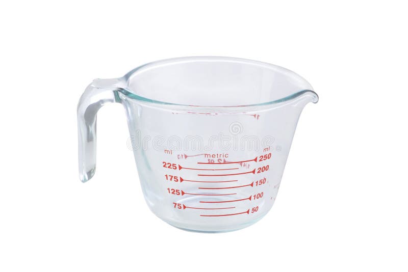 Kitchen Glass Measuring Cup Stock Image Image of close, objects