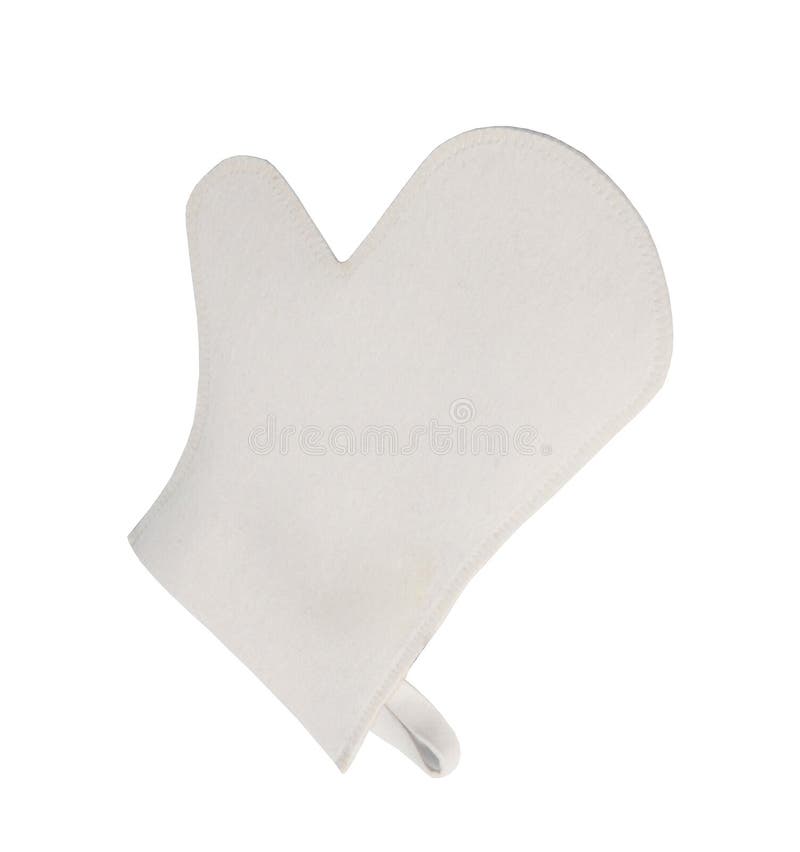 Kitchen glove apron isolated stock image