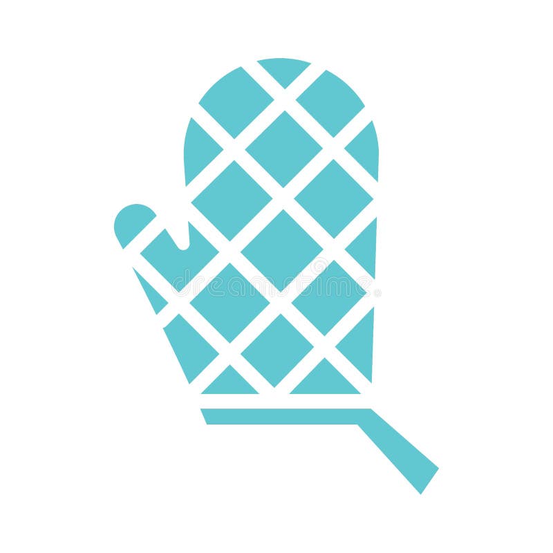 Kitchen Glove. Vector Illustration Decorative Design Stock Vector