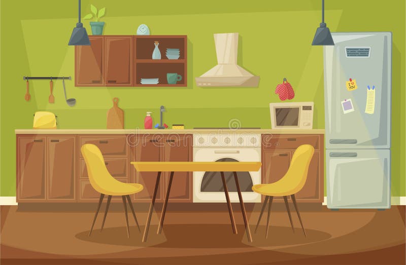 Cartoon Dining Room Stock Illustrations – 3,492 Cartoon Dining Room