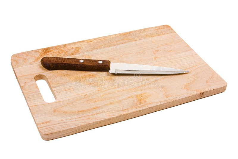 Kitchen Knife On A Cutting Board Stock Image Image 18545897
