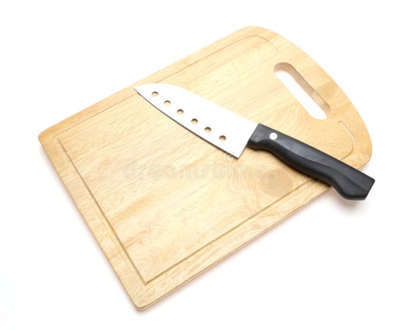 Kitchen Knife and Cutting Board Stock Image Image of board, tools