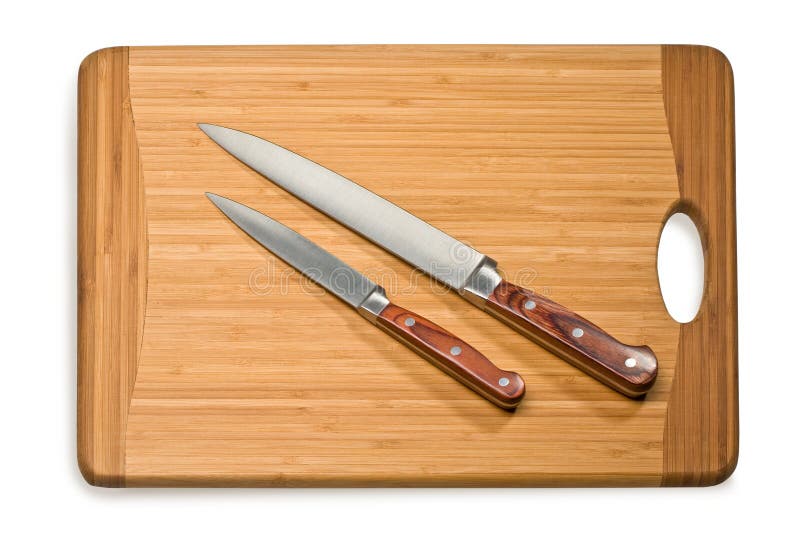 Kitchen Knife on a Cutting Board Stock Photo Image of preparation