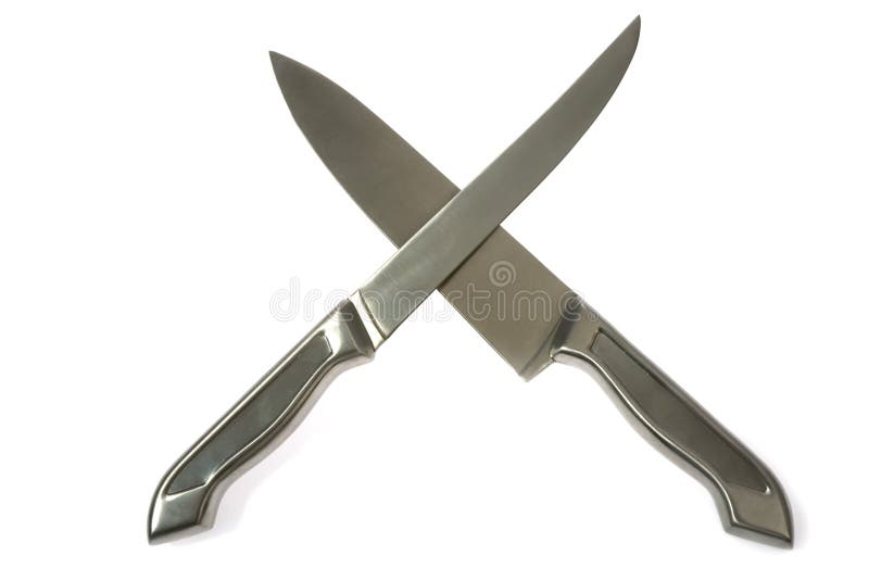 Kitchen Knife Isolated on White Background Stock Image Image of menu