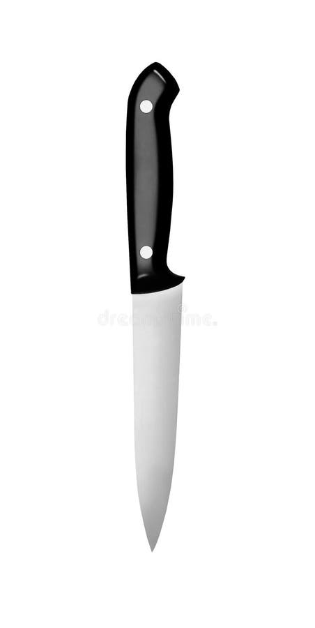 Kitchen knife isolated on white royalty free stock photography
