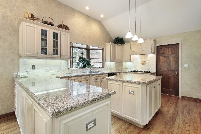 Kitchen in luxury home stock photos Kitchen in luxury home stock photos