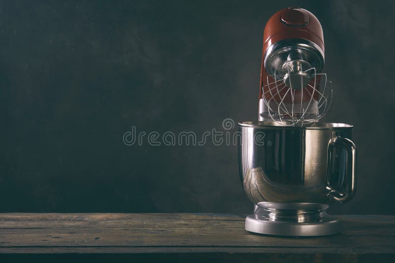 wooden kitchen mixer