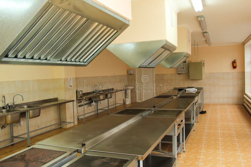 The professional interior equipment kitchen vocational school