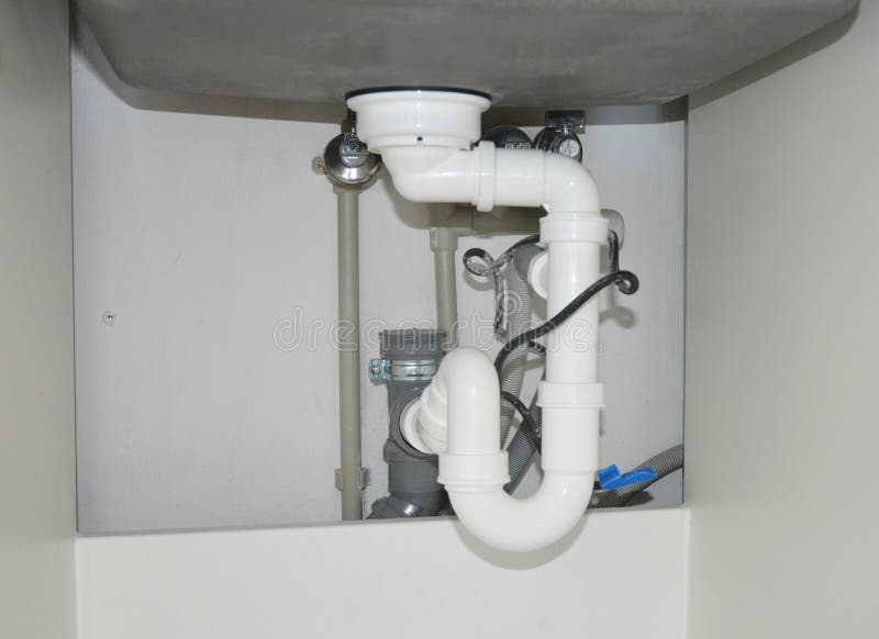 installing kitchen sink trap pvc