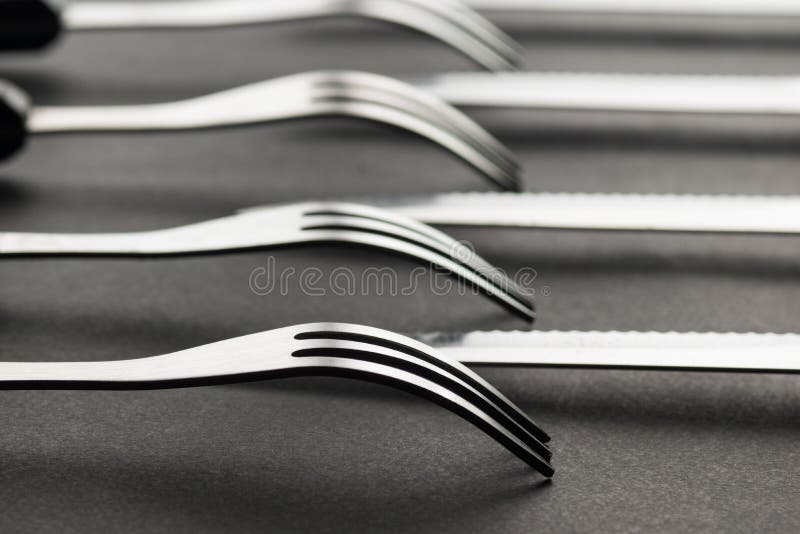 Kitchen and Restaurant Silverware. Stock Image Image of dining, shiny 74571025