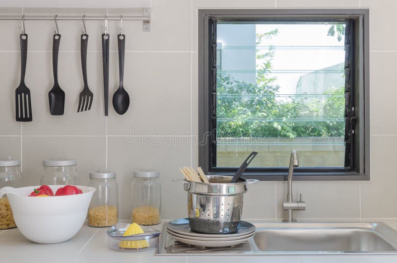Utensil in kitchen room stock image. Image of vintage 57550285