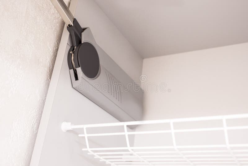 Kitchen Shelf with Modern Hinges Stock Image Image of home, construction 74667035