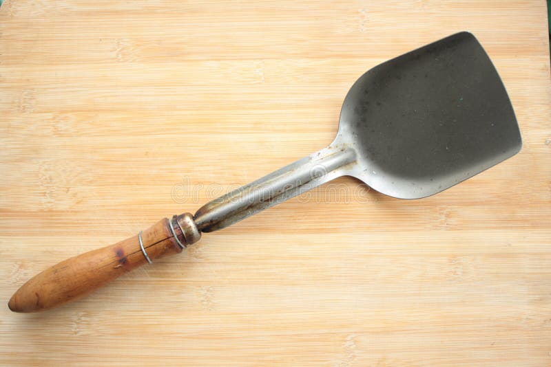 Kitchen Shovel and Pan for Cooking Stock Photo Image of plastic, white 51068066