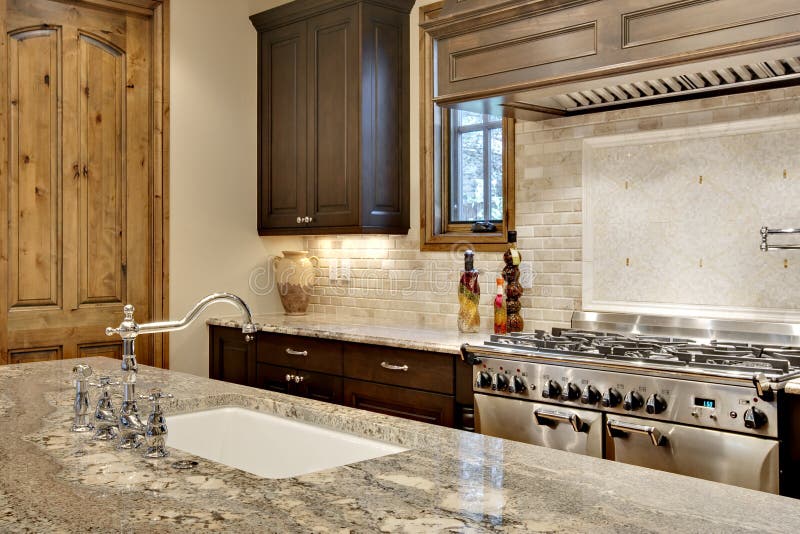 Modern Kitchen Sink and Stock Image Image of estate, design