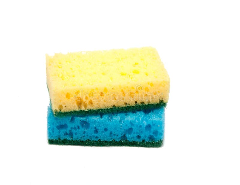 Kitchen Sponge for Dish Isolated Stock Photo Image of isolated, dish 116811766