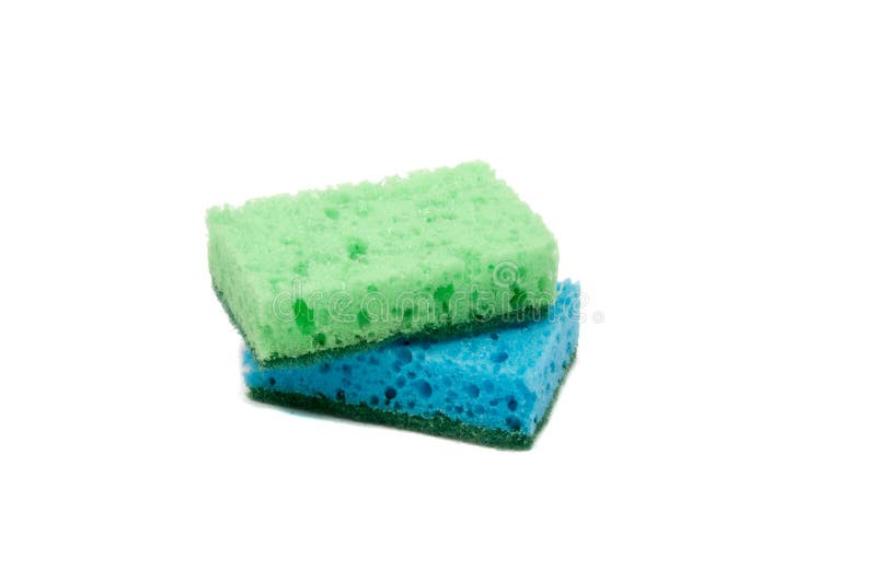 Kitchen Sponge for Dish Isolated Stock Image Image of dish, white 116811793